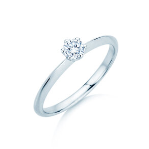 Anello di Fidanzamento The One in 14K oro bianco con diamante 0,25ct H/SI
