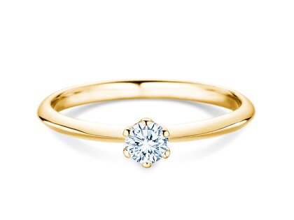 Anello di Fidanzamento The One in 14K oro giallo con diamante 0,25ct G/SI