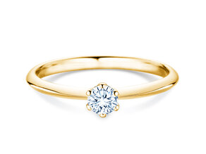 Anello di Fidanzamento The One in 14K oro giallo con diamante 0,25ct G/SI