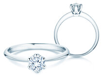 Anello di Fidanzamento The One in platino 950/- con diamante 0,50ct G/SI