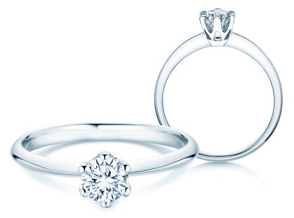 Anello di Fidanzamento The One in 14K oro bianco con diamante 0,50ct G/SI