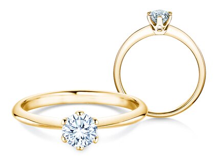 Anello di Fidanzamento The One in 18K oro giallo con diamante 0,60ct G/IF