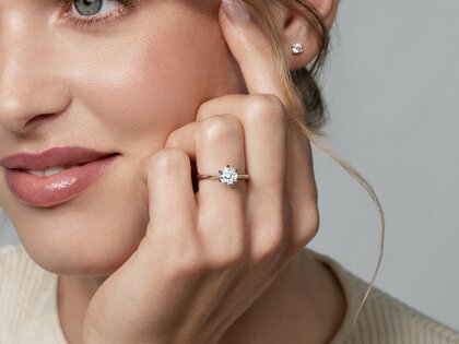 Anello di Fidanzamento The One in 9K oro giallo con diamante 1,50ct G/SI