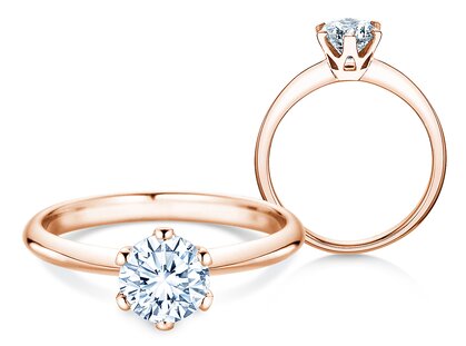 Anello di Fidanzamento The One in oro rosa