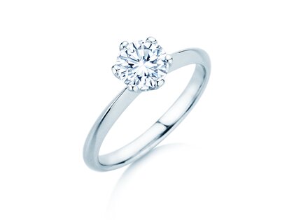 Anello di Fidanzamento The One in 9K oro bianco con diamante 1,00ct H/SI