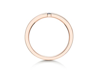 Anello di Fidanzamento Infinity in 14K oro rosa con diamante 0,03ct G/SI