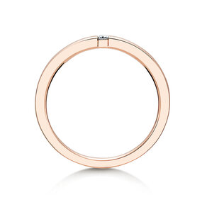 Anello di Fidanzamento Infinity in 14K oro rosa con diamante 0,03ct G/SI
