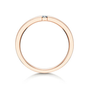 Anello di Fidanzamento Infinity in 14K oro rosa con diamante 0,07ct H/SI