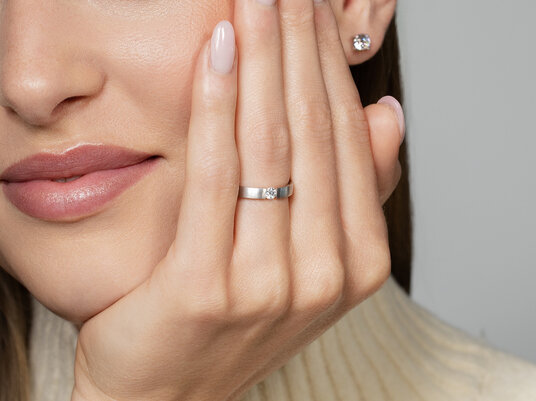 Anello di Fidanzamento Infinity in platino