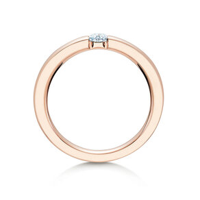 Anello di Fidanzamento Infinity in 18K oro rosa con diamante 0,15ct G/SI