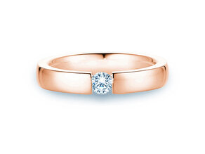 Anello di Fidanzamento Infinity in 14K oro rosa con diamante 0,20ct H/SI