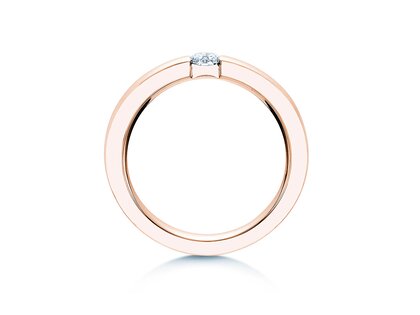 Anello di Fidanzamento Infinity in 14K oro rosa con diamante 0,20ct H/SI
