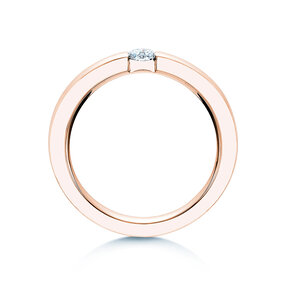 Anello di Fidanzamento Infinity in 14K oro rosa con diamante 0,20ct H/SI