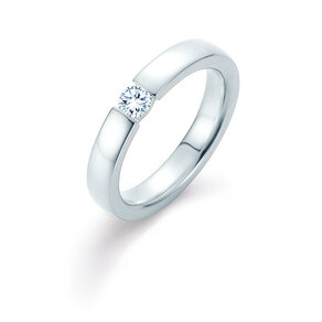 Anello di Fidanzamento Infinity in 18K oro bianco con diamante 0,30ct H/SI