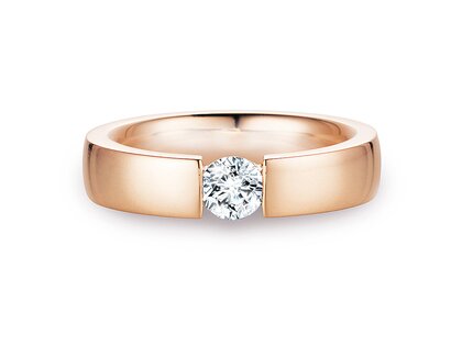 Anello di Fidanzamento Infinity in 18K oro rosa con diamante 0,50ct G/SI