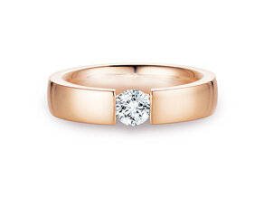 Anello di Fidanzamento Infinity in 18K oro rosa con diamante 0,50ct G/SI