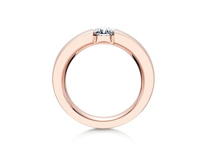 Anello di Fidanzamento Infinity in 18K oro rosa con diamante 0,50ct G/SI