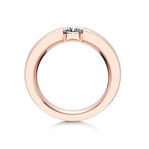 Anello di Fidanzamento Infinity in 18K oro rosa con diamante 0,50ct G/SI