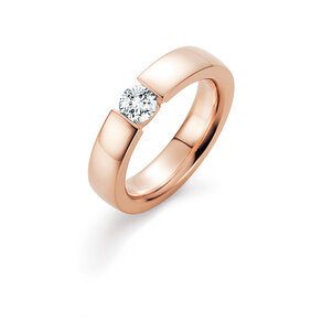 Anello di Fidanzamento Infinity in 18K oro rosa con diamante 0,50ct G/SI