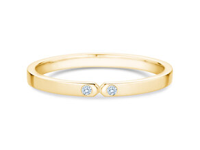 Anello di Fidanzamento Serenity Diamond in 9K oro giallo con diamanti 0,02ct G/SI