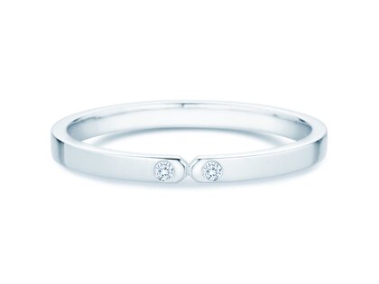 Anello di Fidanzamento Serenity Diamond in 9K oro bianco con diamanti 0,02ct G/SI
