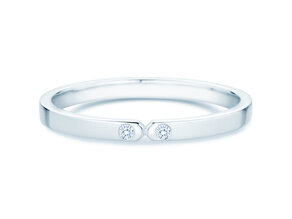 Anello di Fidanzamento Serenity Diamond in 9K oro bianco con diamanti 0,02ct G/SI