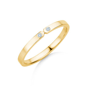 Anello di Fidanzamento Serenity Diamond in 9K oro giallo con diamanti 0,02ct G/SI