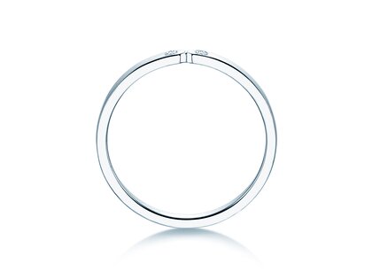 Anello di Fidanzamento Serenity Diamond in 9K oro bianco con diamanti 0,02ct G/SI