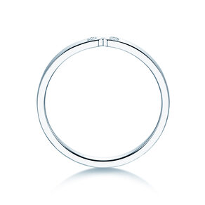 Anello di Fidanzamento Serenity Diamond in 9K oro bianco con diamanti 0,02ct G/SI