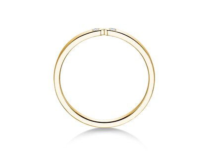 Anello di Fidanzamento Serenity Diamond in 9K oro giallo con diamanti 0,02ct G/SI
