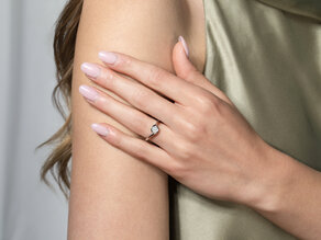 Anello di Fidanzamento Touch in 14K oro giallo con diamante 0,50ct G/SI