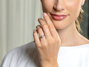 Anello di Fidanzamento Touch in 14K oro giallo con diamante 0,50ct G/SI