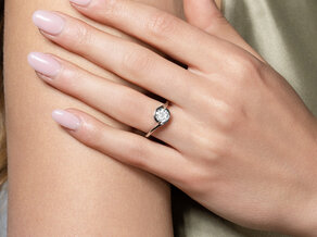 Anello di Fidanzamento Touch in 9K oro bianco con diamante 1,00ct G/SI