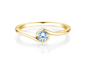 Anello di Fidanzamento Touch in oro giallo