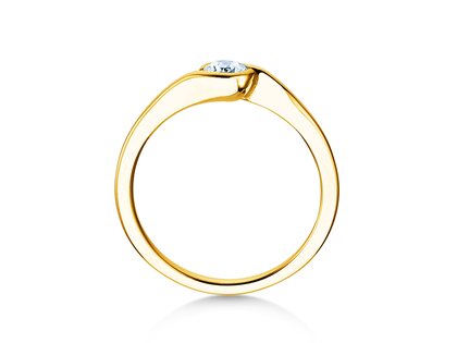 Anello di Fidanzamento Touch in oro giallo