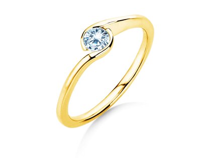 Anello di Fidanzamento Touch in oro giallo