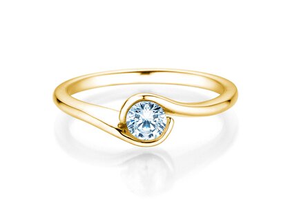 Anello di Fidanzamento Touch in 14K oro giallo con diamante 0,50ct G/SI