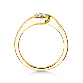 Anello di Fidanzamento Touch in 14K oro giallo con diamante 0,50ct G/SI