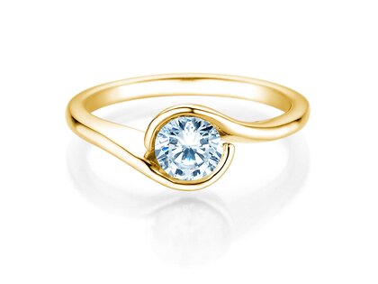 Anello di Fidanzamento Touch in 9K oro giallo con diamante 0,75ct H/SI