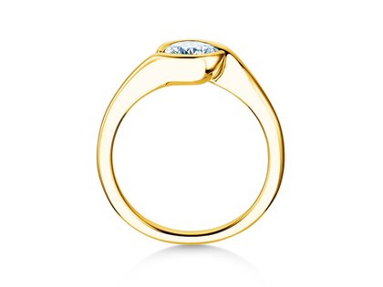 Anello di Fidanzamento Touch in 9K oro giallo con diamante 0,75ct H/SI