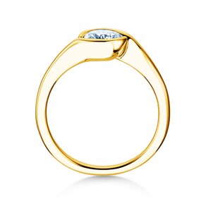 Anello di Fidanzamento Touch in 9K oro giallo con diamante 0,75ct H/SI