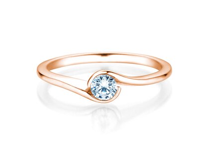 Anello di Fidanzamento Touch in oro rosa