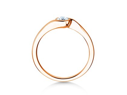 Anello di Fidanzamento Touch in oro rosa