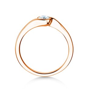 Anello di Fidanzamento Touch in oro rosa