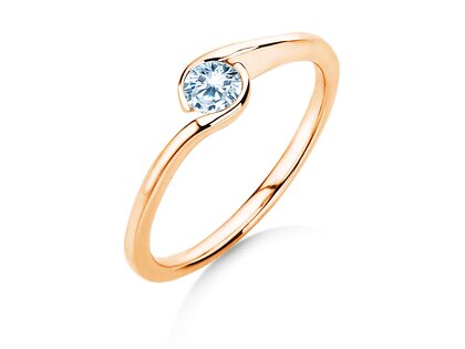 Anello di Fidanzamento Touch in oro rosa