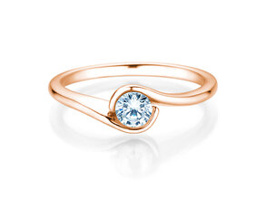 Anello di Fidanzamento Touch in 9K oro rosa con diamante 0,50ct G/SI