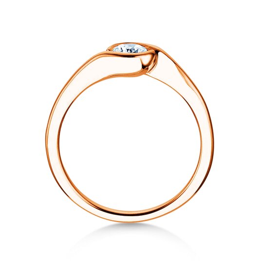Anello di Fidanzamento Touch in oro rosa