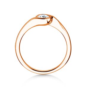 Anello di Fidanzamento Touch in 9K oro rosa con diamante 0,50ct G/SI