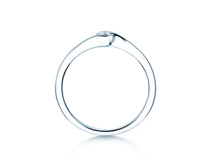 Anello di Fidanzamento Touch in argento 925/- con diamante 0,04ct G/SI