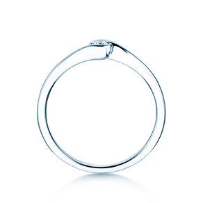 Anello di Fidanzamento Touch in argento 925/- con diamante 0,04ct G/SI